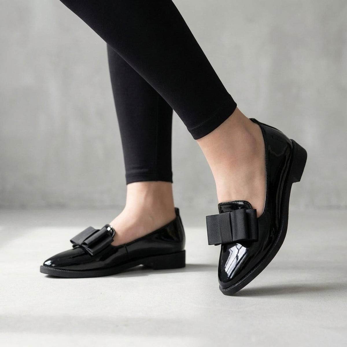 Orthopedische instaploafers voor dames met strikdetail