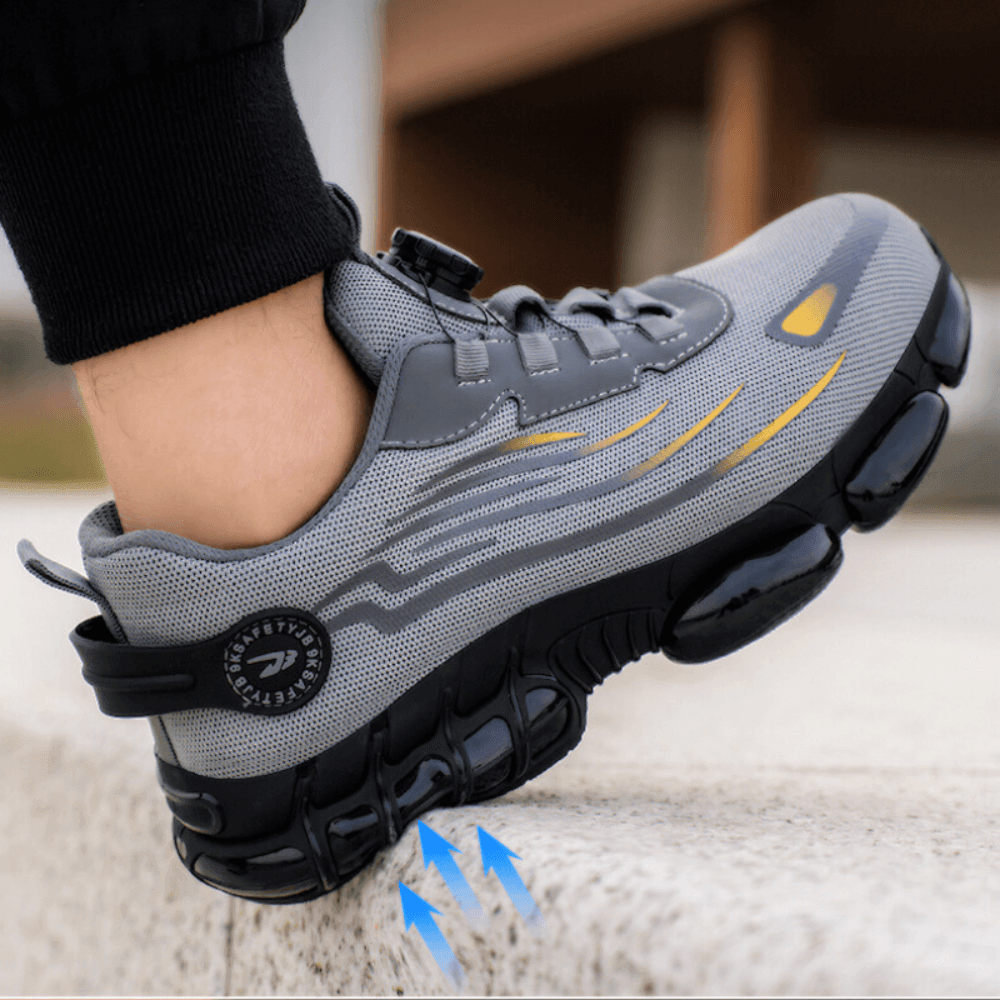 Orthopedische veiligheidswerkschoenen met stalen neus & traagschuim