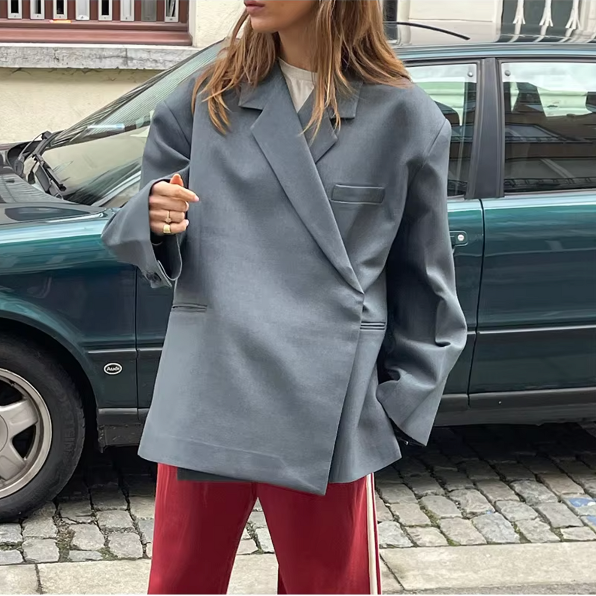 Oversized damesblazer