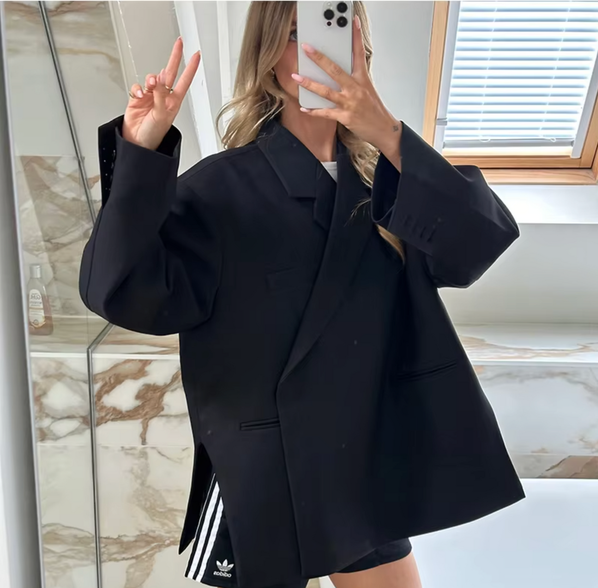 Oversized damesblazer