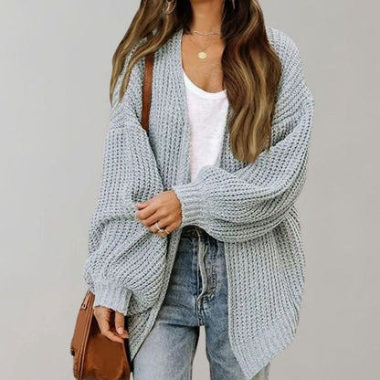 Oversized gebreid open vest voor dames met relaxte pasvorm