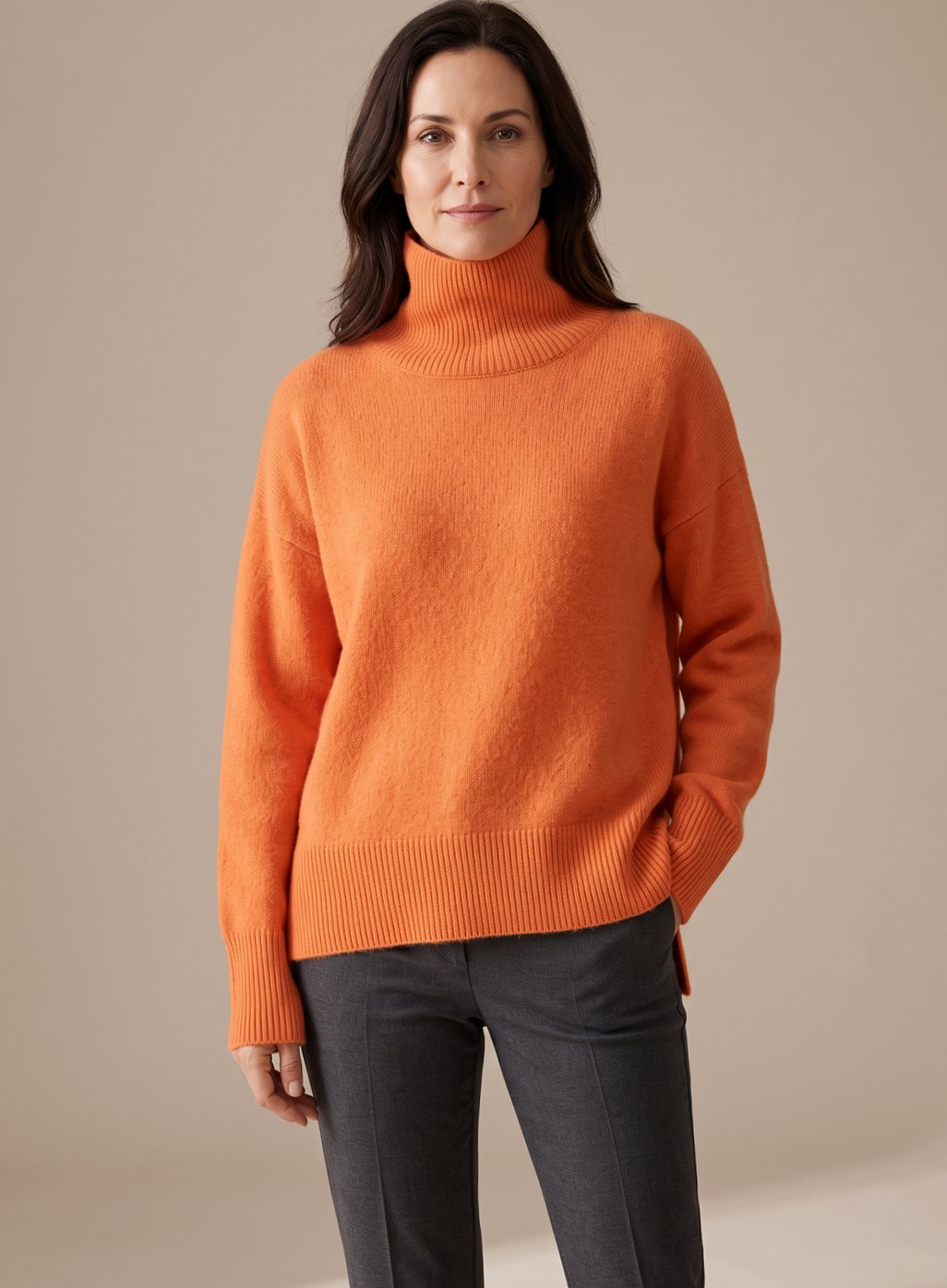 Oversized gebreide coltrui voor dames