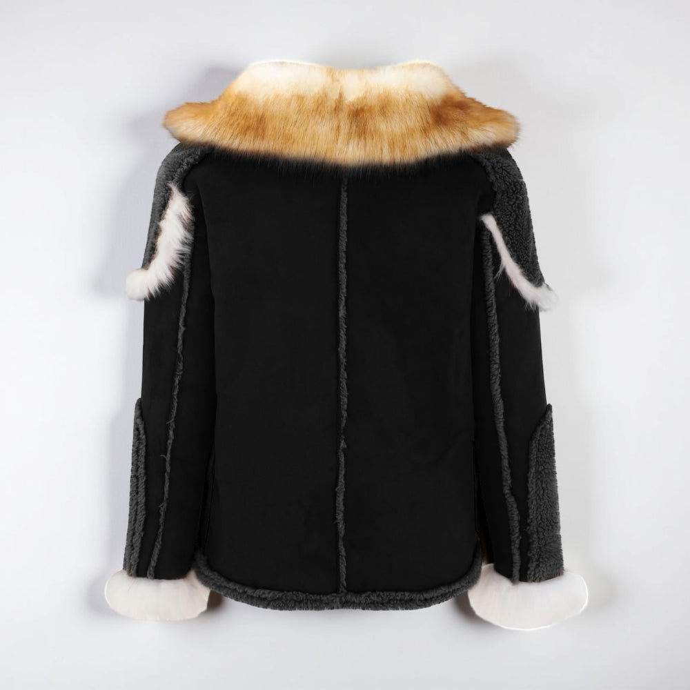Oversized winterjas voor heren met dikke kraag