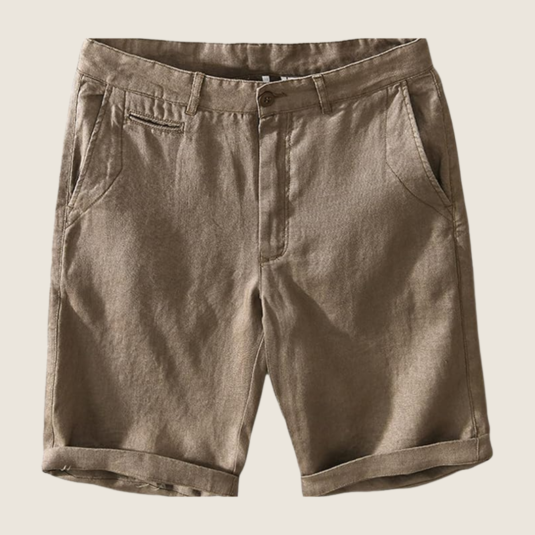 Image of Paul | Heren Casual Shorts met Platte Voorkant