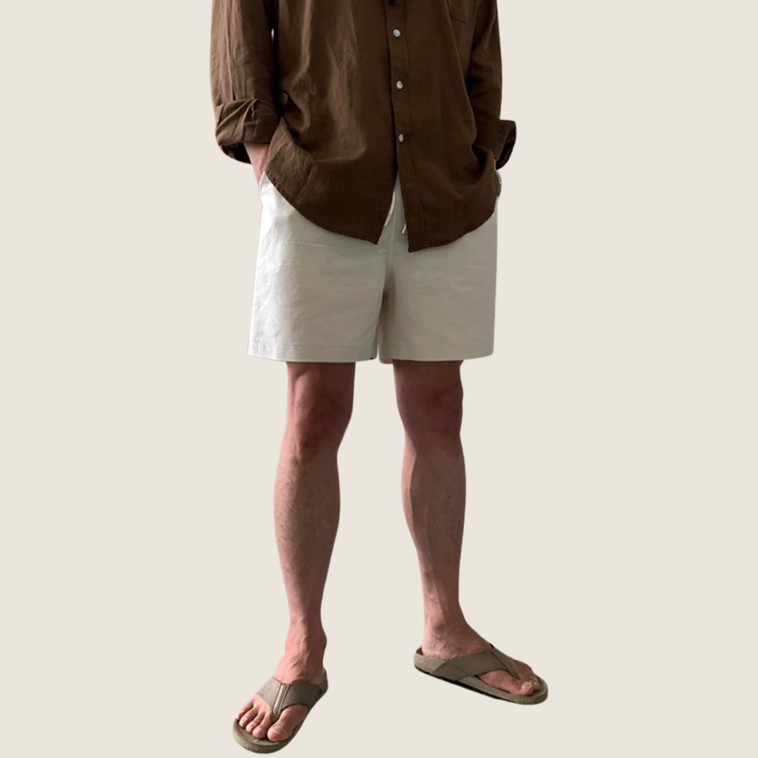 Image of Paul | Heren Casual Shorts met Platte Voorkant