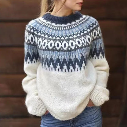 Pernille | Fair Isle trui met relaxed fit voor dames