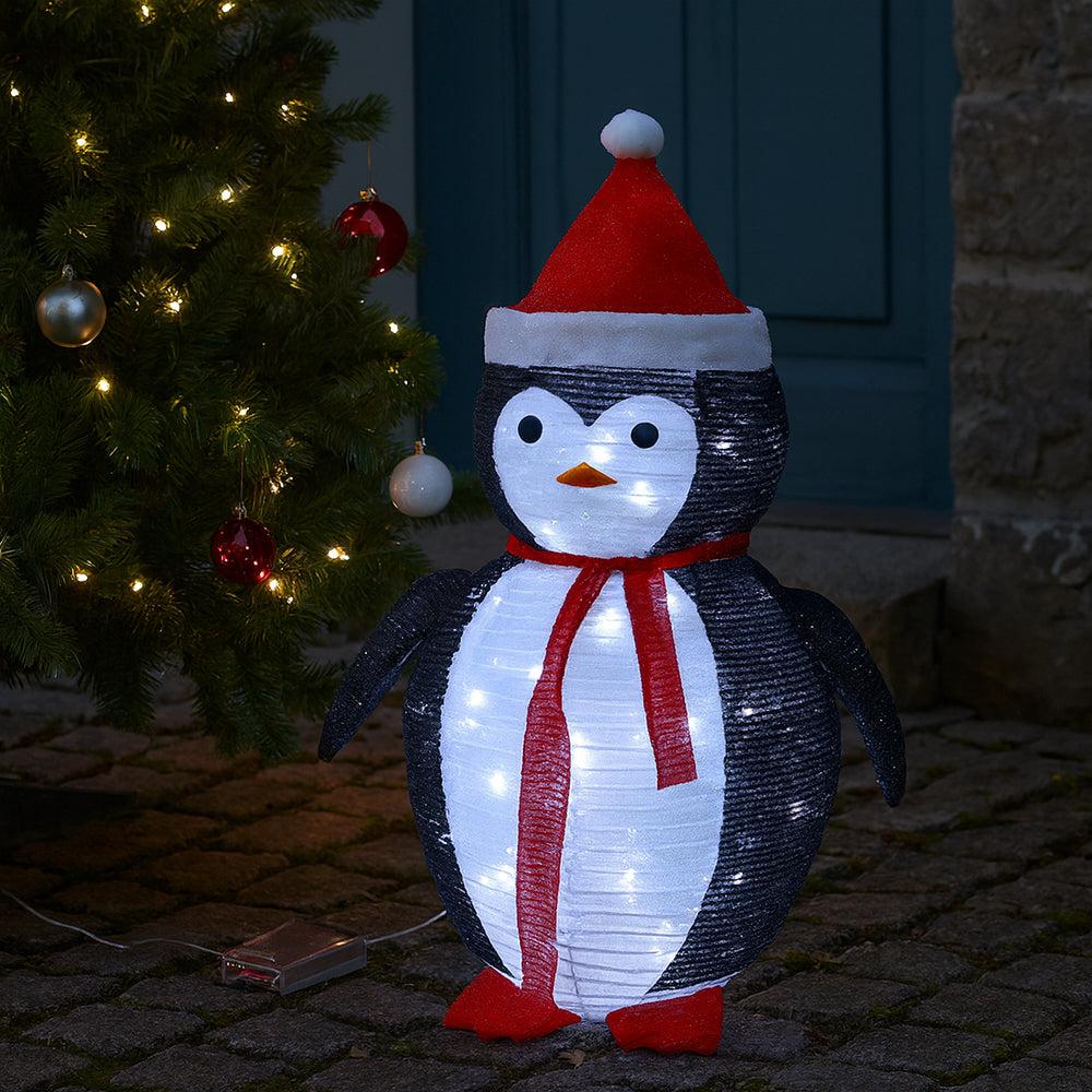 Pinguïn hoogte 70 cm - Opvouwbaar met timer