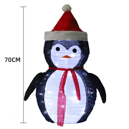 Pinguïn hoogte 70 cm - Opvouwbaar met timer