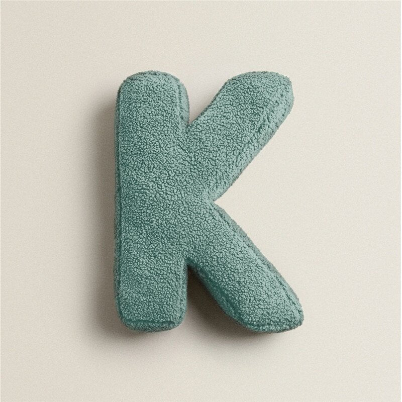 Pluche letterkussen - Zacht letterkussen voor slaapkamer en kinderkamer