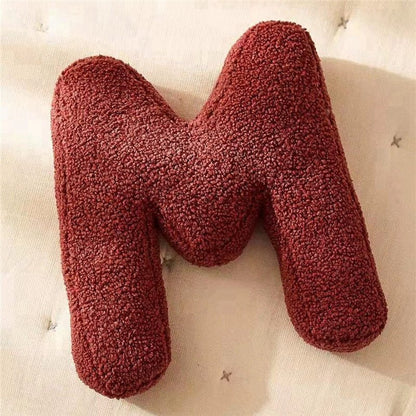 Pluche letterkussen - Zacht letterkussen voor slaapkamer en kinderkamer
