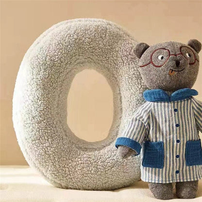 Pluche letterkussen - Zacht letterkussen voor slaapkamer en kinderkamer