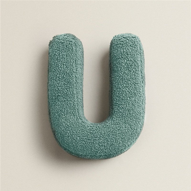 Pluche letterkussen - Zacht letterkussen voor slaapkamer en kinderkamer