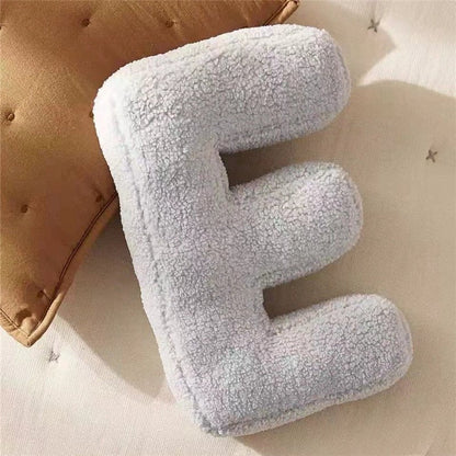 Pluche letterkussen - Zacht letterkussen voor slaapkamer en kinderkamer