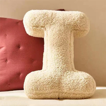 Pluche letterkussen - Zacht letterkussen voor slaapkamer en kinderkamer