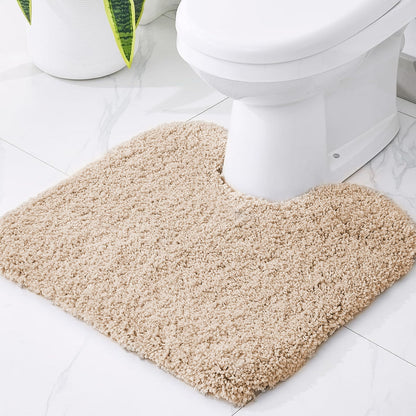 Pluche toiletmat voor de badkamer