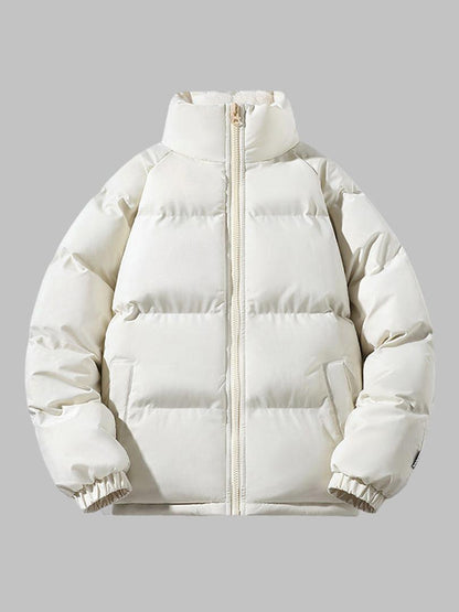 Pufferjas voor heren met fleece en ritssluiting