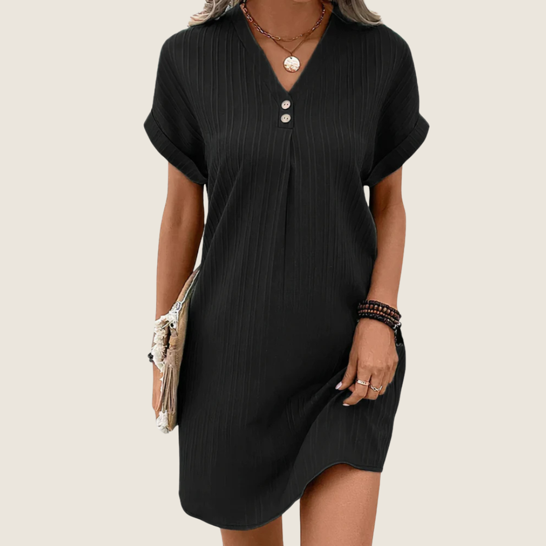 Image of Rebecca | Dames V-hals Mini Jurk