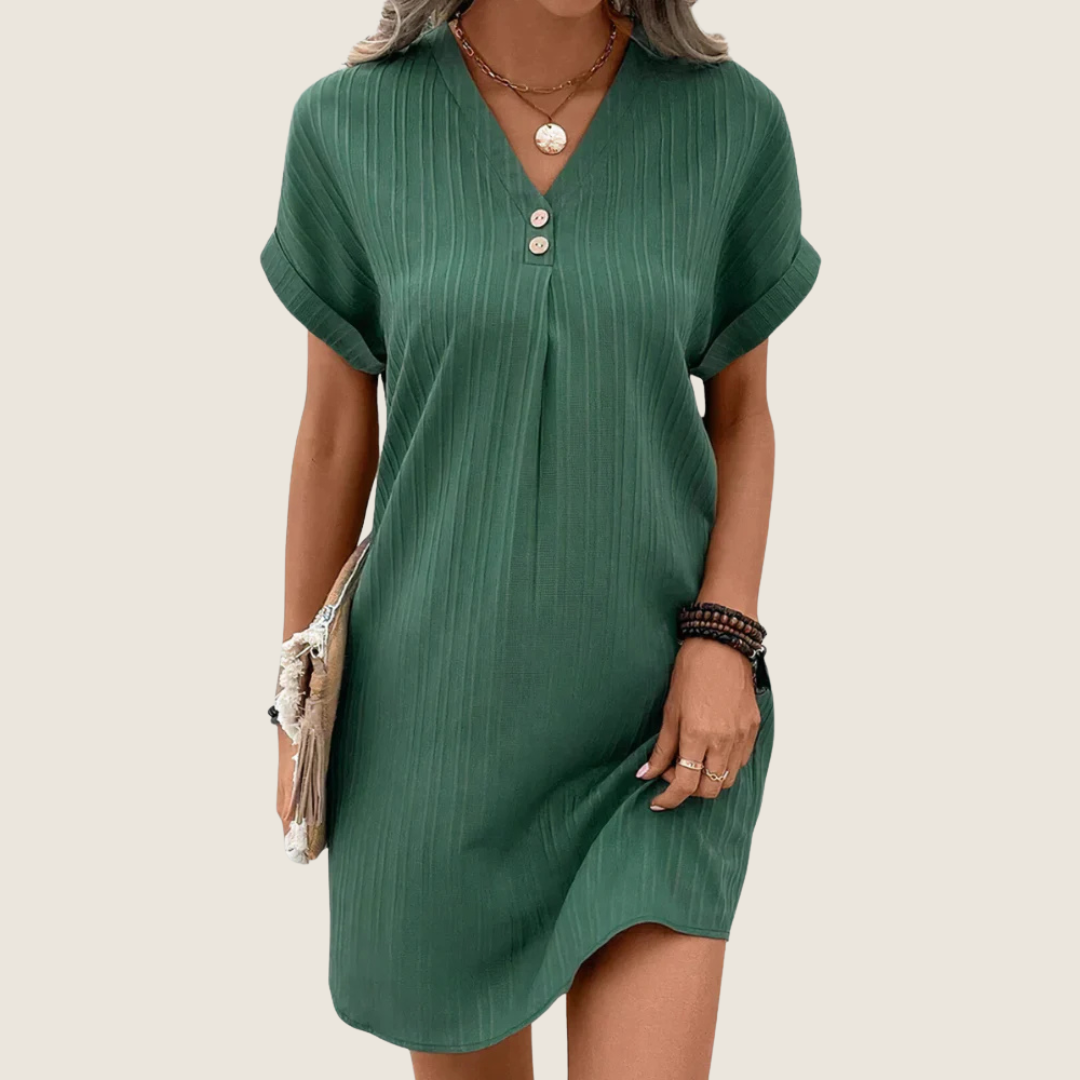 Image of Rebecca | Dames V-hals Mini Jurk