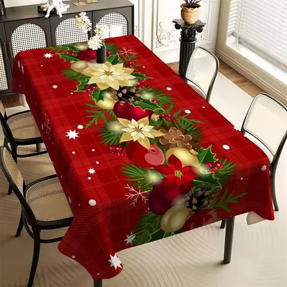 Rechthoekig kersttafelkleed