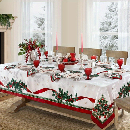 Rechthoekig kersttafelkleed