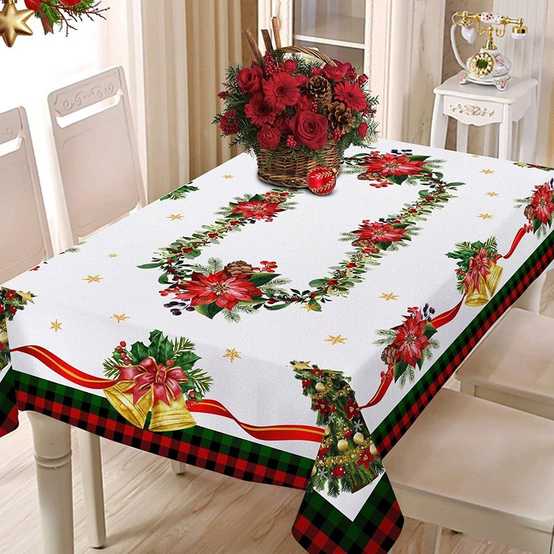 Rechthoekig kersttafelkleed