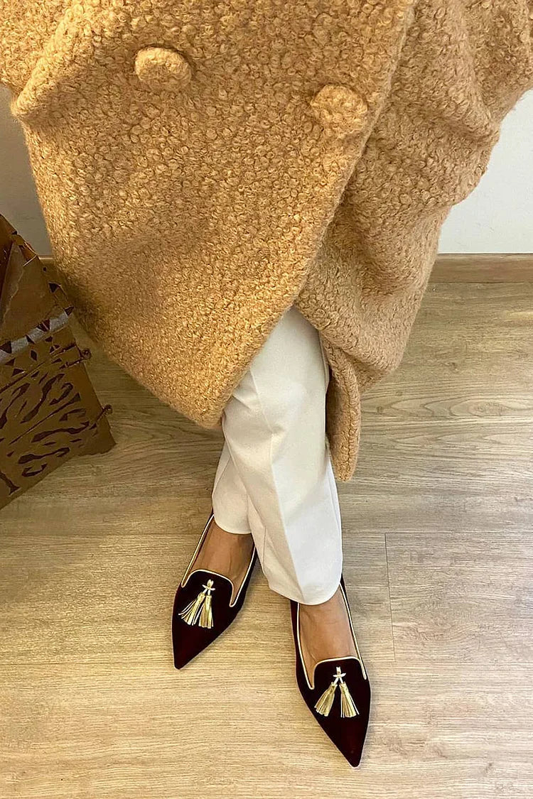 Image of Riet | Dames Pointed Toe Instaploafers