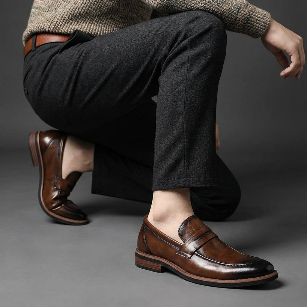Image of Robbert | Heren Instap Leren Loafers