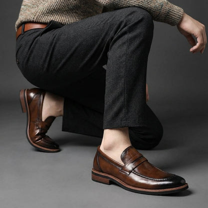 Image of Robbert | Heren Instap Leren Loafers