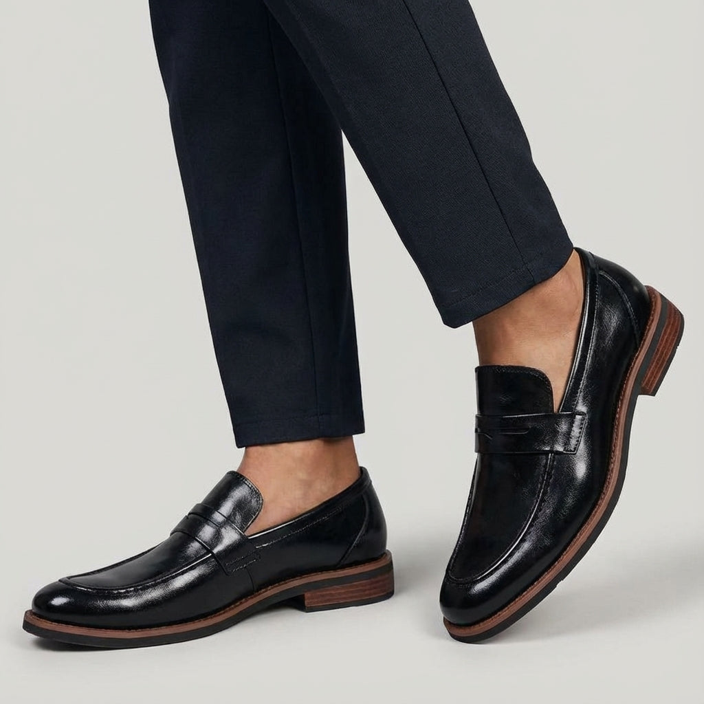 Image of Robbert | Heren Instap Leren Loafers