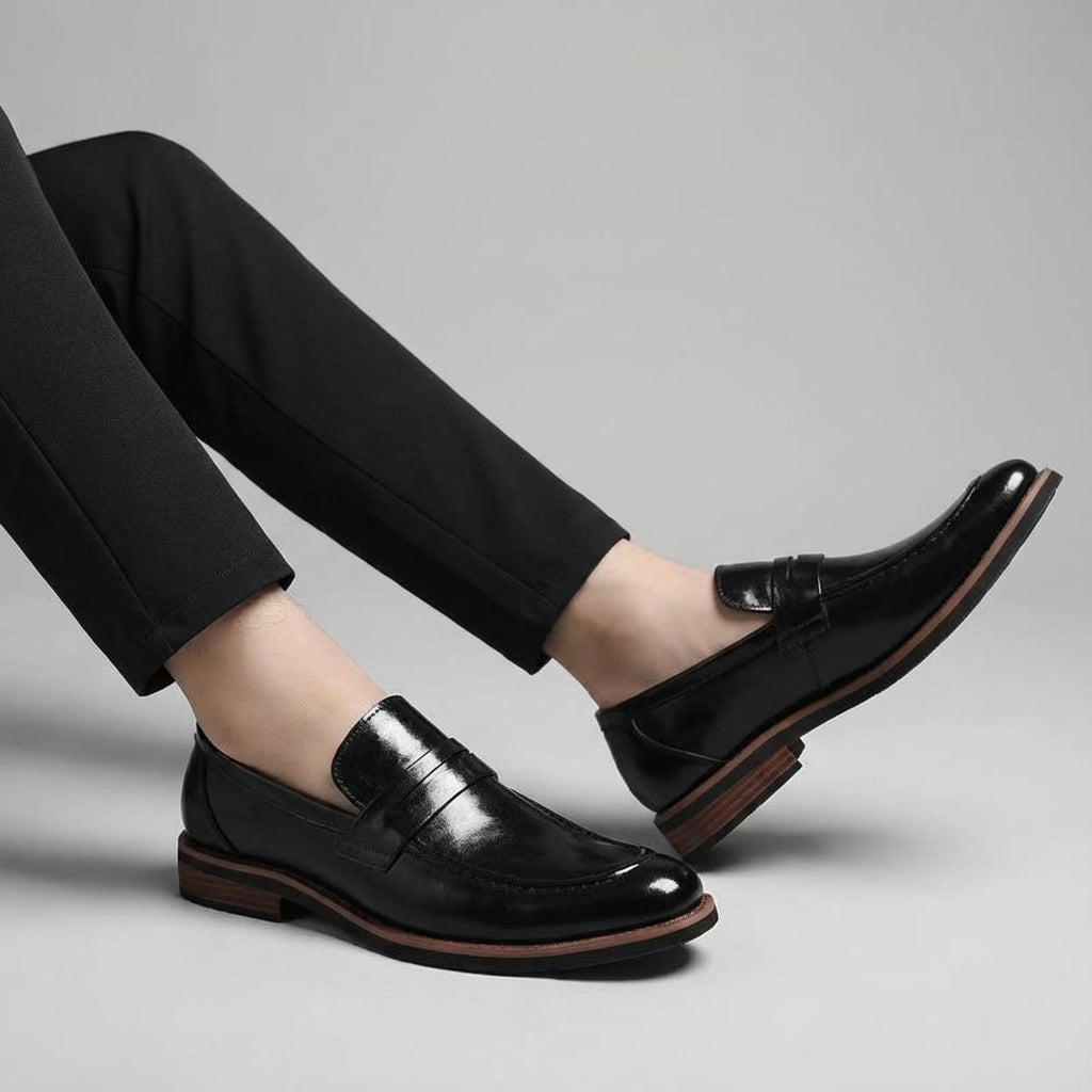 Image of Robbert | Heren Instap Leren Loafers