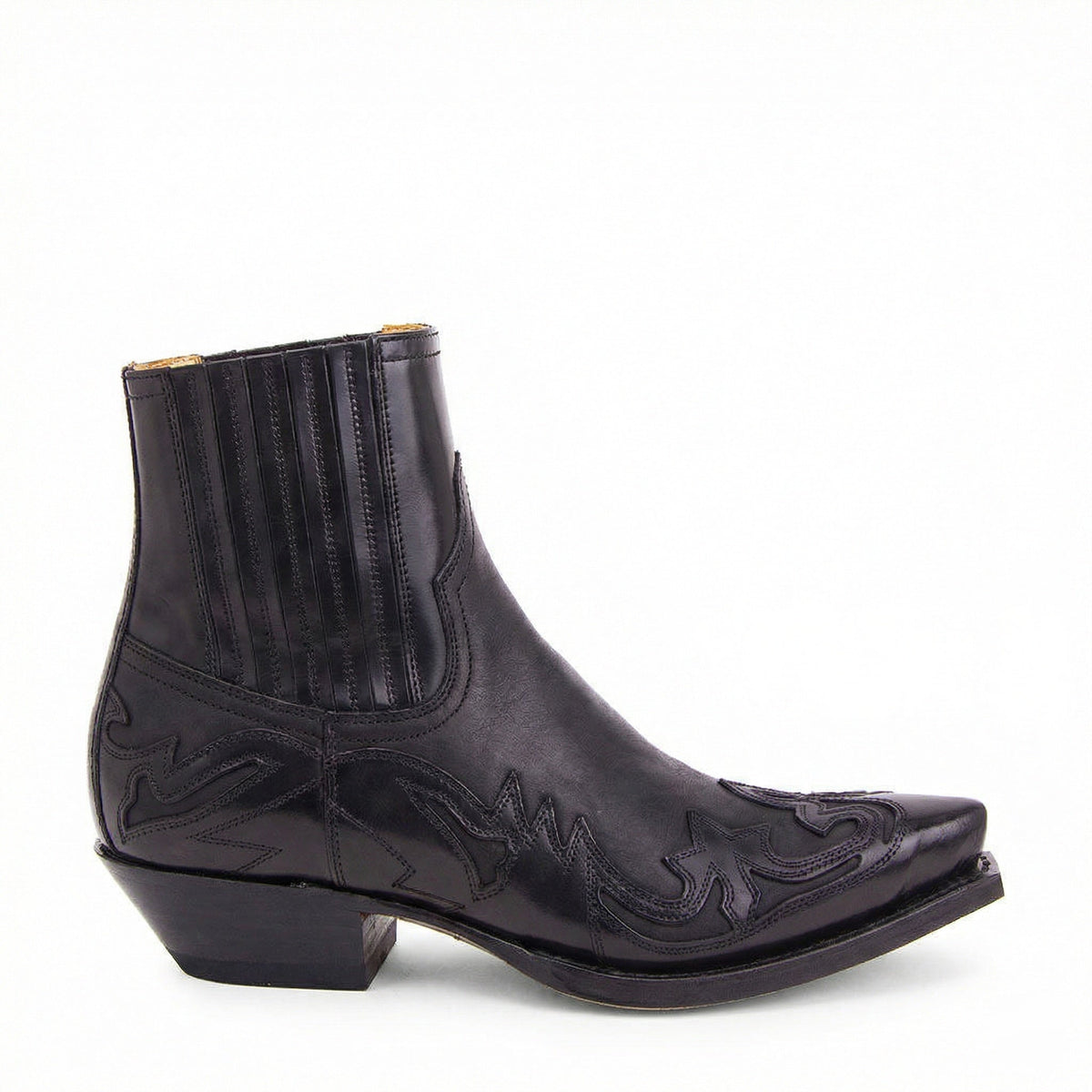 Robuuste leren western enkellaarsjes voor dames