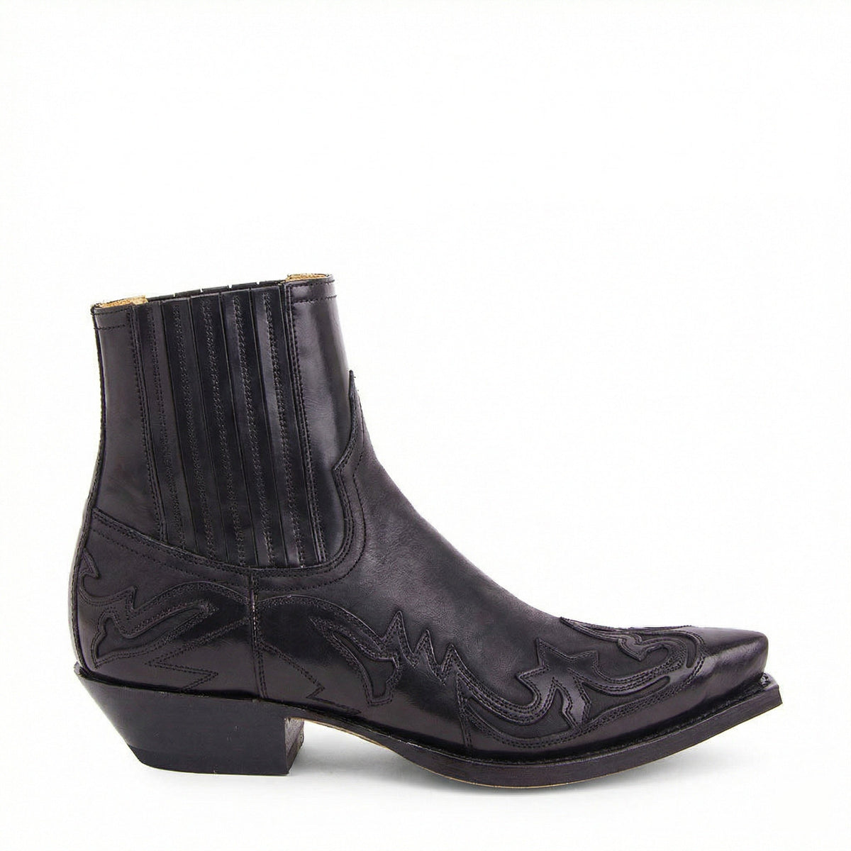 Robuuste leren western enkellaarsjes voor dames