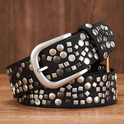 Rock-riem met studs