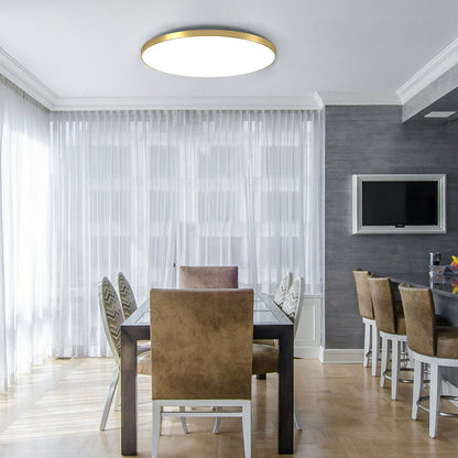 Ronde led-plafondlamp met vlak profiel