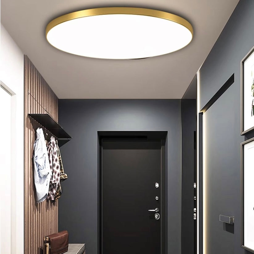 Ronde led-plafondlamp met vlak profiel