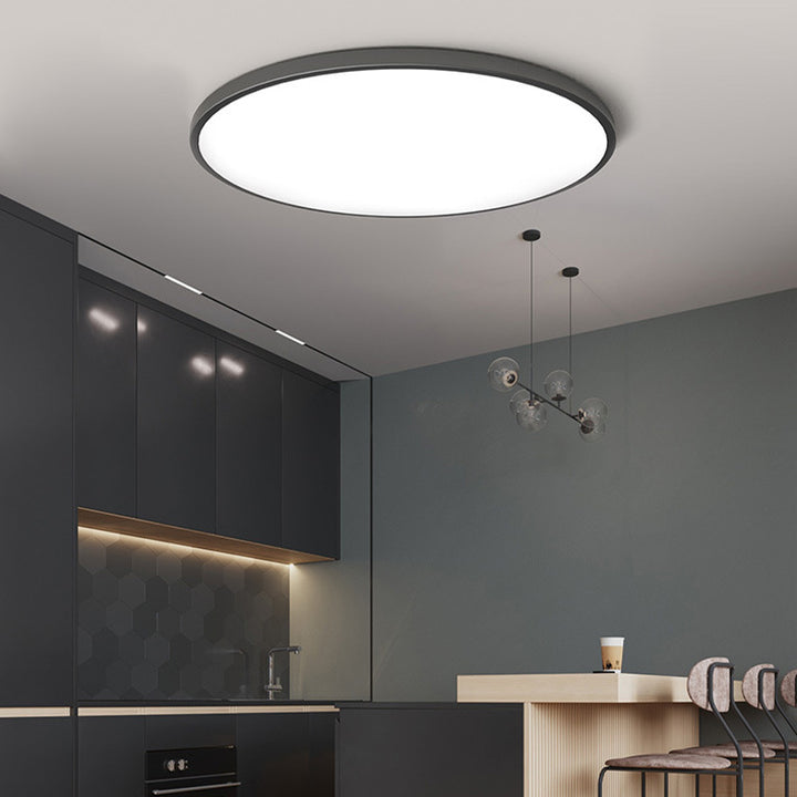 Ronde led-plafondlamp met vlak profiel
