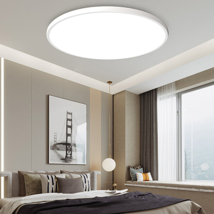 Ronde led-plafondlamp met vlak profiel