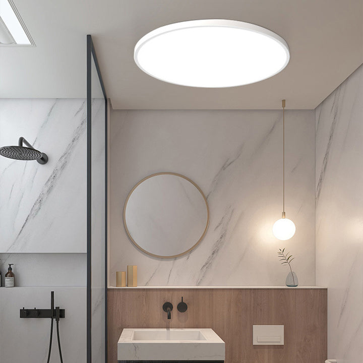 Ronde led-plafondlamp met vlak profiel