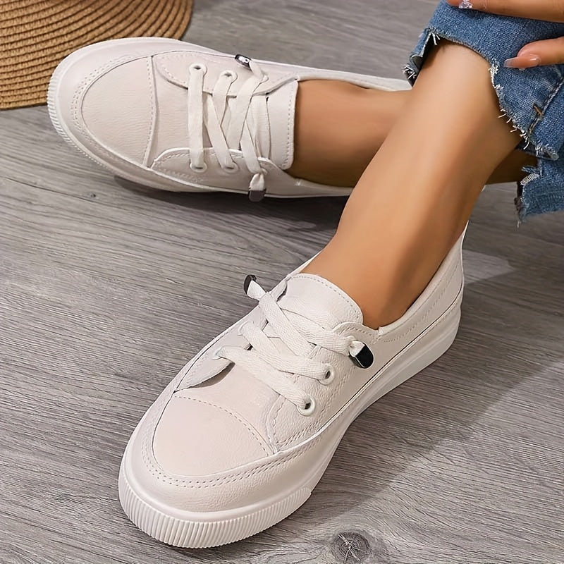 Image of Roos | Dames Veterschoenen Platform Sneakers