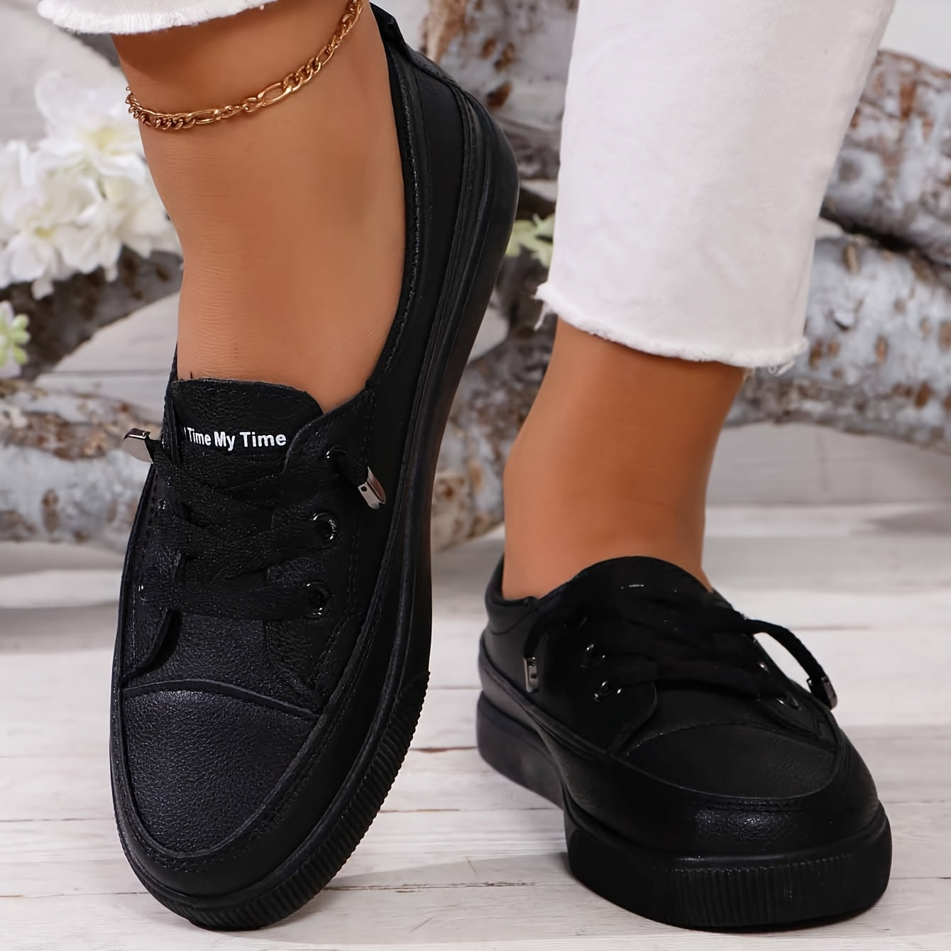 Image of Roos | Dames Veterschoenen Platform Sneakers