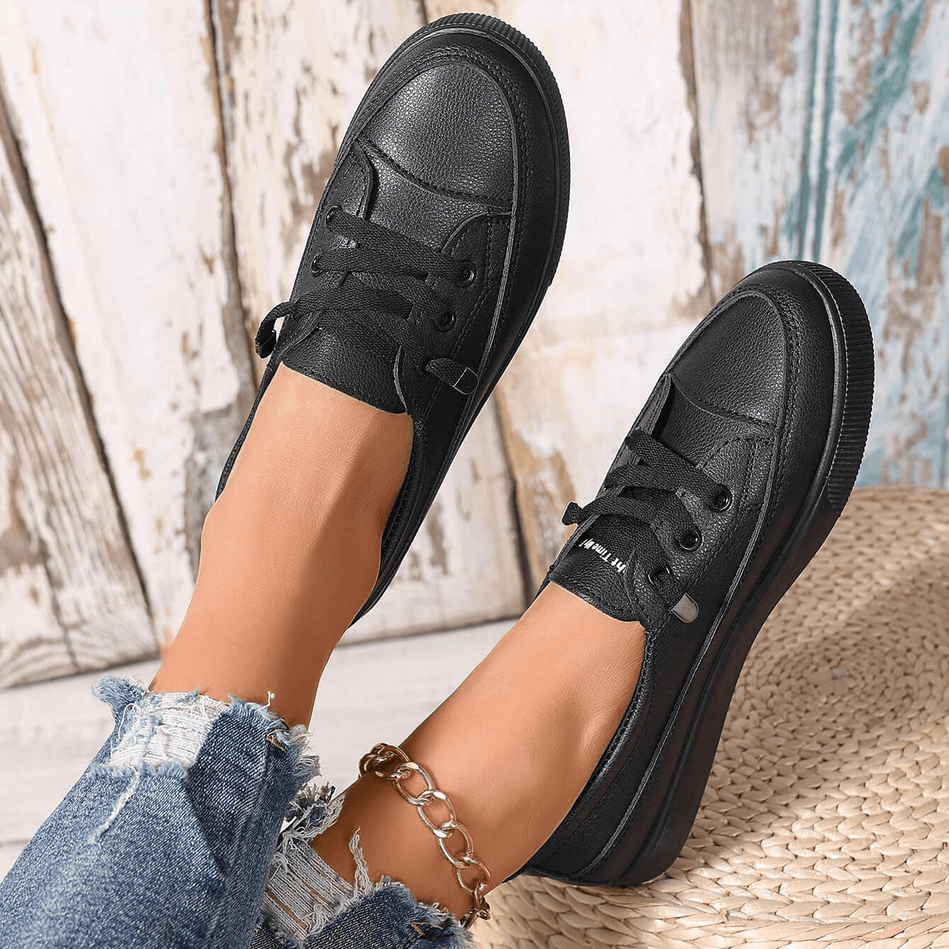 Image of Roos | Dames Veterschoenen Platform Sneakers