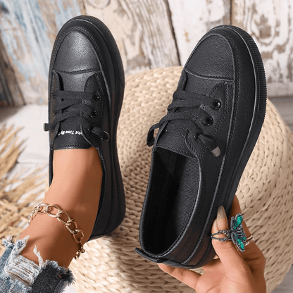 Image of Roos | Dames Veterschoenen Platform Sneakers