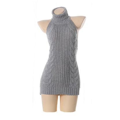 Rugloze off-shoulder Virgin Killer-trui