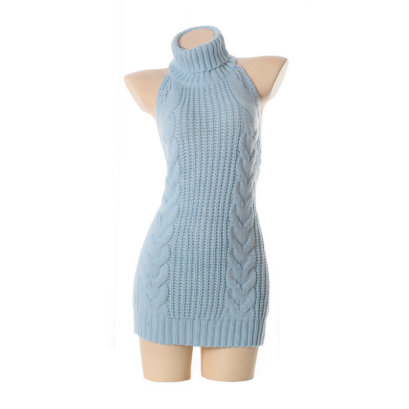 Rugloze off-shoulder Virgin Killer-trui