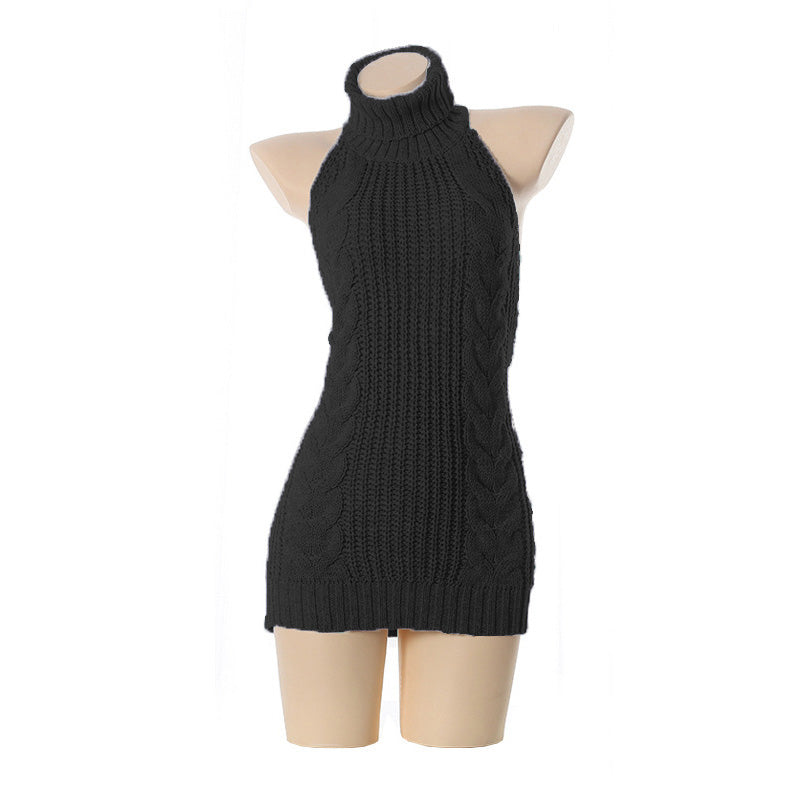 Rugloze off-shoulder Virgin Killer-trui