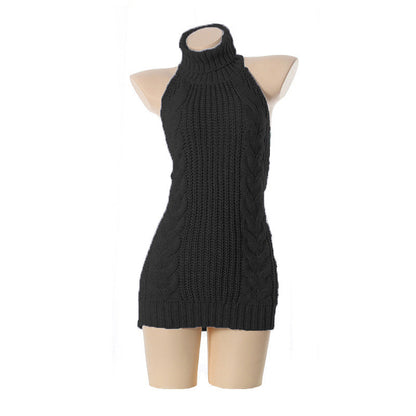 Rugloze off-shoulder Virgin Killer-trui