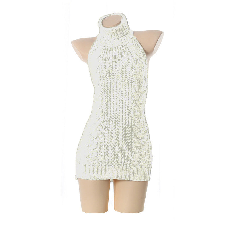 Rugloze off-shoulder Virgin Killer-trui