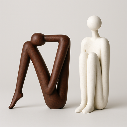 Sculpturale Boekensteunen - Moderne Plankdecoratie