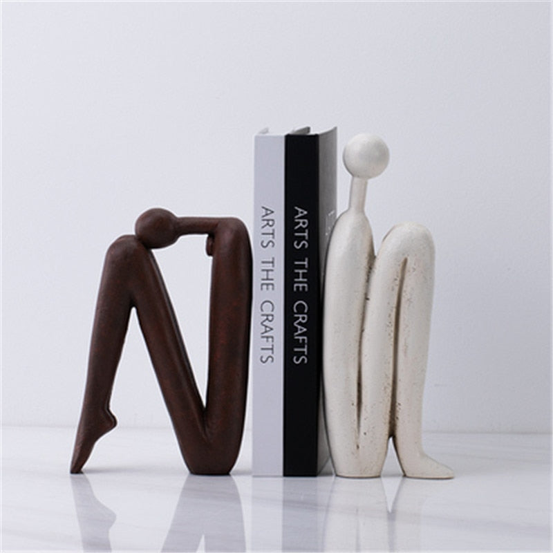 Sculpturale Boekensteunen - Moderne Plankdecoratie