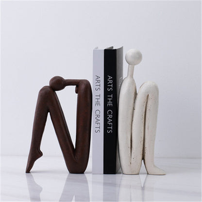 Sculpturale Boekensteunen - Moderne Plankdecoratie
